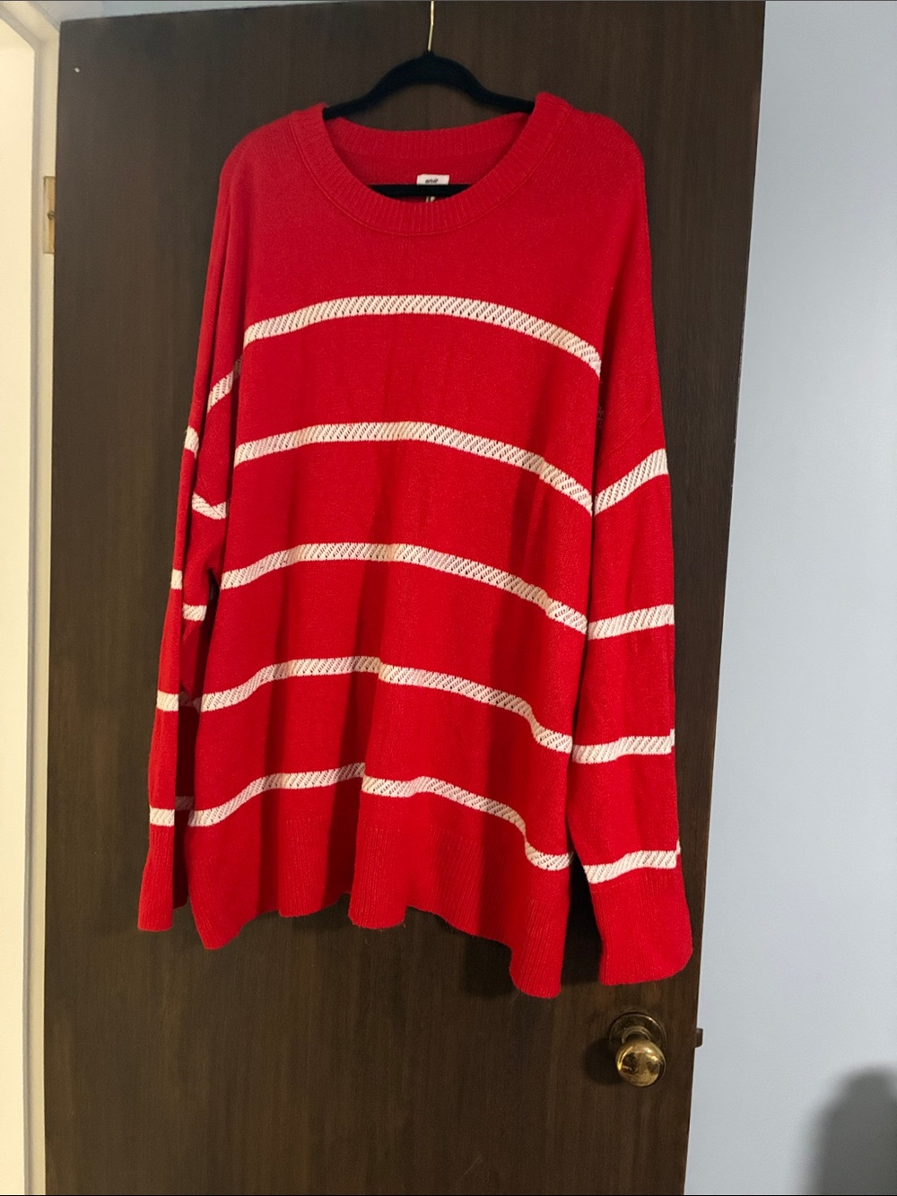 Aerie Red/White Stripe XXL Sweater